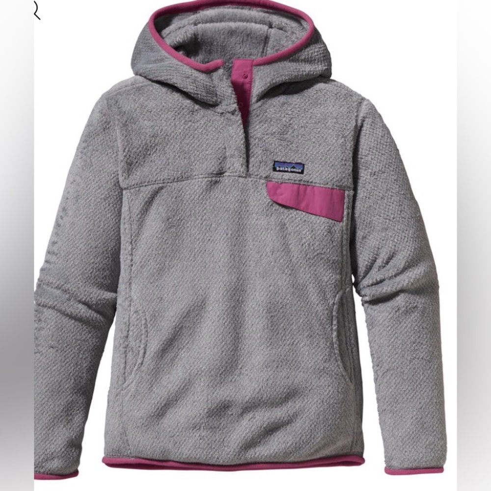 Patagonia Retool Fleece hoodie in tailored gray nickel x-dye XL